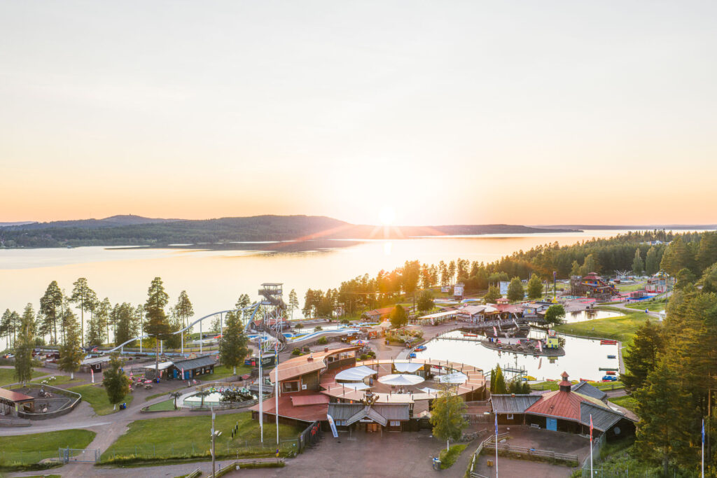 En vy över Leksand Sommarland