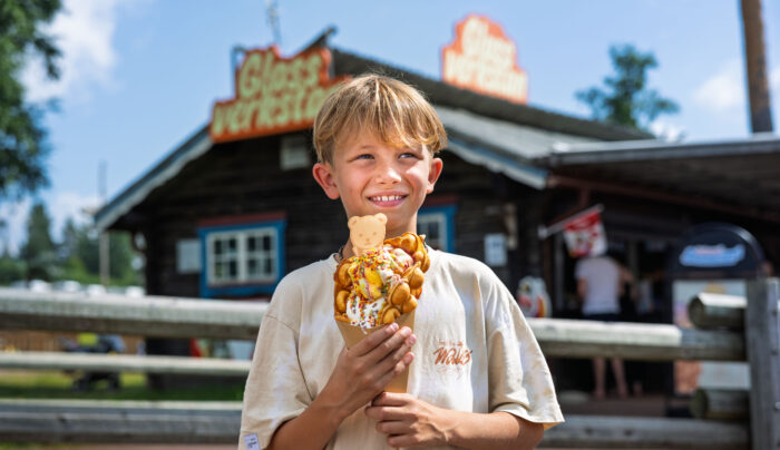 glasskiosken på Leksand Somarland
