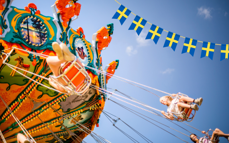 karusell leksandsommarland flagga